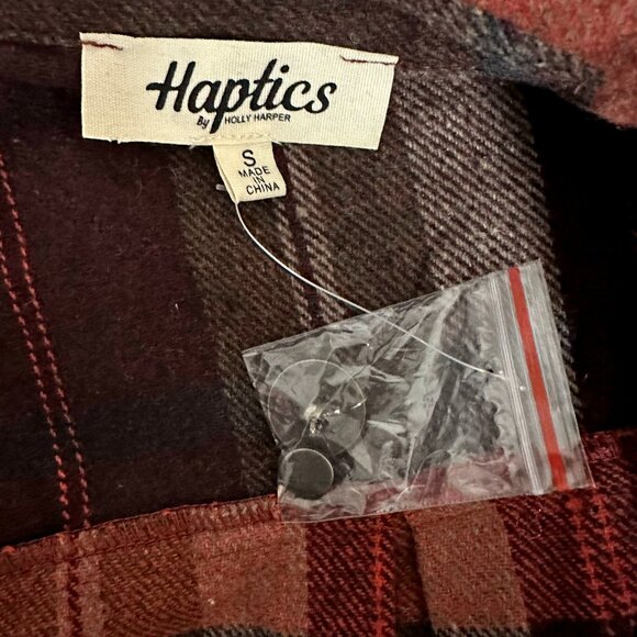 *NEW* Haptics Plaid Shacket - Picture 5 of 8